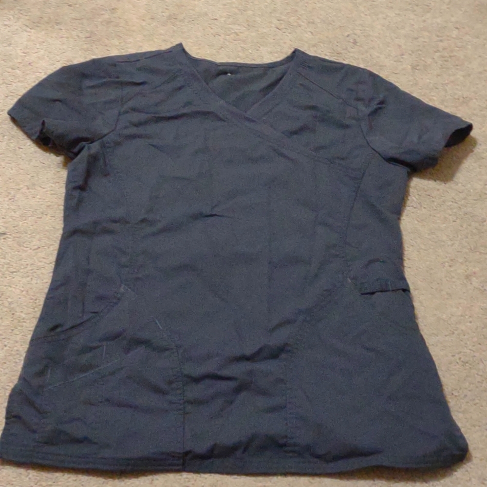 Women's grey scrub top